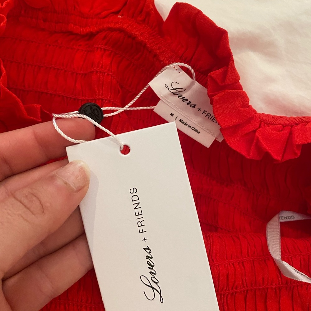 New With Tags!!! Red Lovers + Friends Top.